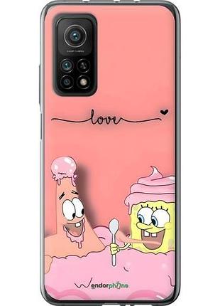 Чехол на xiaomi mi 10t pro спанч боб, sponge bob сяоми ми 10т про