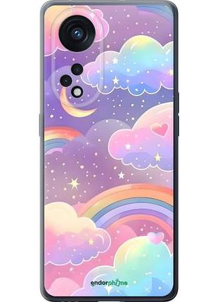 Чехол на oppo oppo reno 8t 5g облака и радуга оппооппо рено 8т 5г
