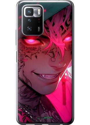 Чехол на xiaomi poco x3 gt аниме демон 3 сяоми поко х3 гт3