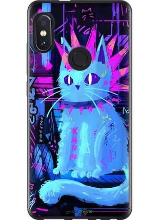 Чехол на xiaomi redmi note 5 кот панк сяоми редми ноут 5