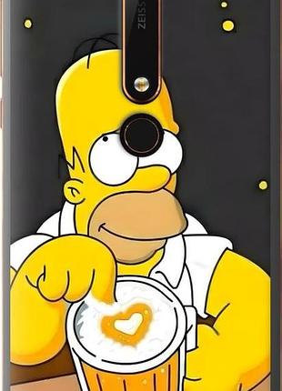 Чехол на nokia 6 2018 гомер пиво нокиа 6 2018