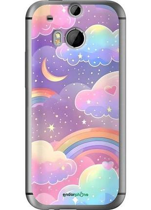 Чехол на htc one m8 облака и радуга хтс ван м8