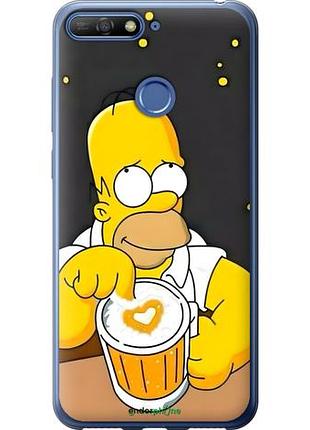 Чехол на huawei honor 7a pro гомер пиво