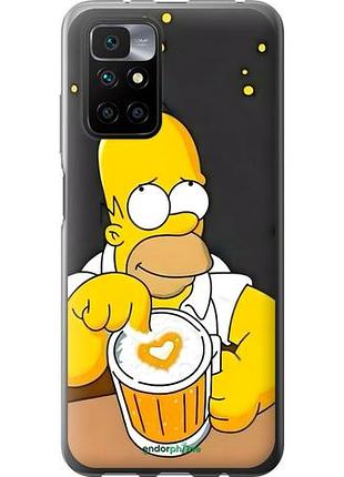 Чехол на xiaomi redmi 10 гомер пиво сяоми редми 10