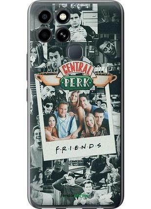Чехол на infinix smart 6 друзья friends инфикс смарт 6
