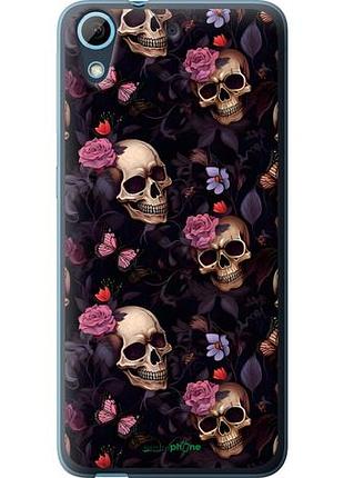 Чохол на htc desire 628 dual sim черепа та троянди