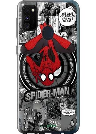 Чехол на samsung galaxy m21 m215f человек паук, spiderman самсунг м21 м215ф