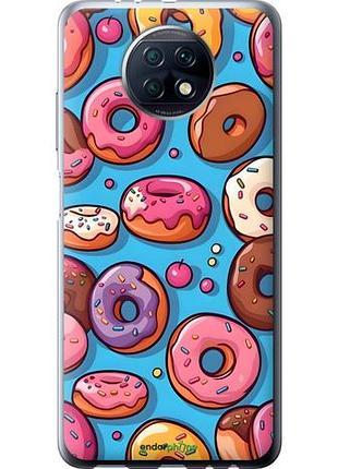 Чохол на xiaomi redmi note 9t пончики