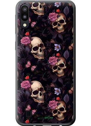 Чохол на samsung galaxy m10 черепа та троянди