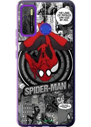 Чехол на tecno camon 15 человек паук, spiderman текно камон 15