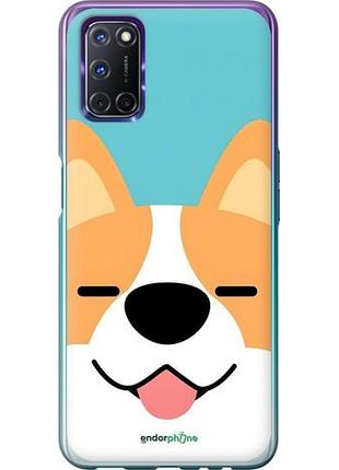 Чехол на oppo a72 забавный корги оппо а72