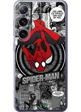 Чехол на samsung galaxy s24 plus человек паук, spiderman самсунг с24 плюс
