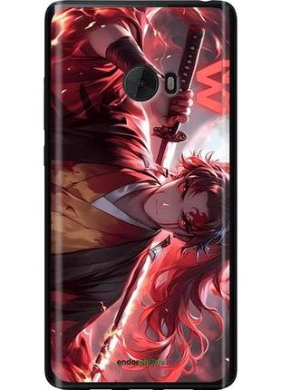 Чехол на xiaomi mi note 2 аниме самурай сяоми ми ноут 2