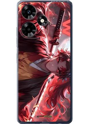 Чехол на infinix hot 30 аниме самурай инфикс хот 30