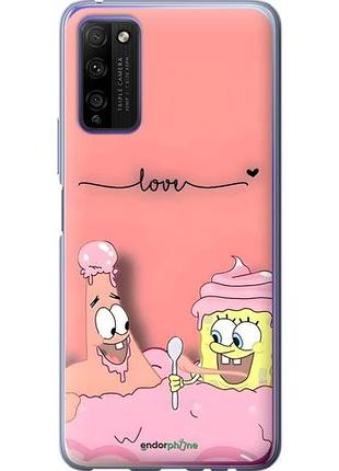 Чехол на huawei honor 30 lite спанч боб