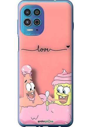 Чохол на motorola g100 спанч боб