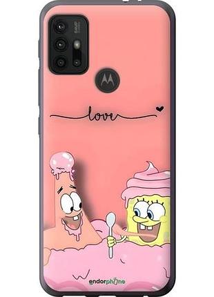 Чехол на motorola moto g20 спанч боб, sponge bob моторола мото г20