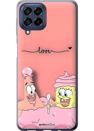 Чехол на samsung galaxy m53 m536b спанч боб, sponge bob самсунг м53 м536б