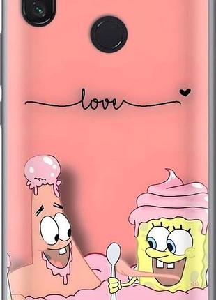 Чехол на xiaomi mi max 3 спанч боб, sponge bob сяоми ми макс 3