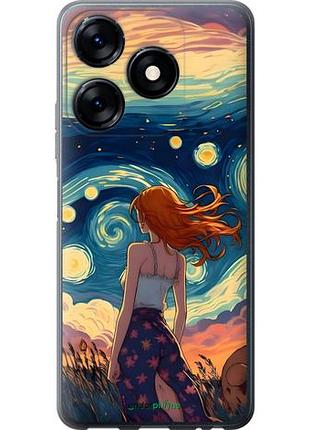 Чохол на tecno spark 10c дівчина арт