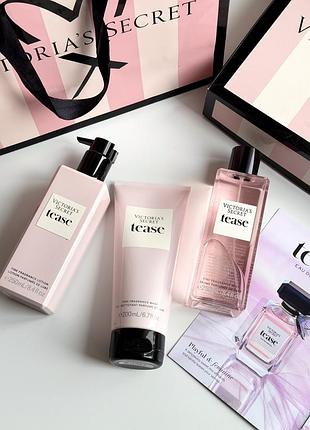 Спрей , лосьйон для тіла та гель для душу tease victoria’s secret