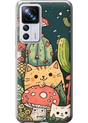 Чехол на xiaomi redmi k50 ultra коты грибы сяоми редми к50 ультра