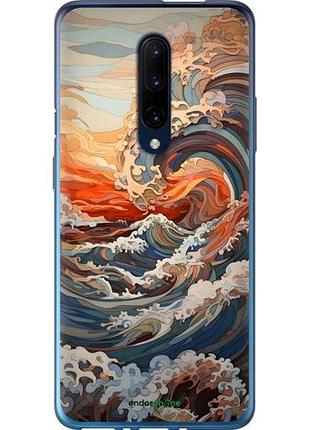 Чехол на oneplus 7 pro арт волны 1+ 7 про
