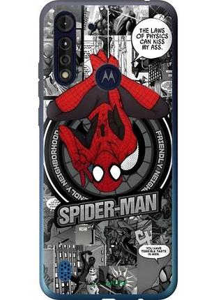 Чехол на motorola g8 power lite человек паук, spiderman моторола г8 повер лайт
