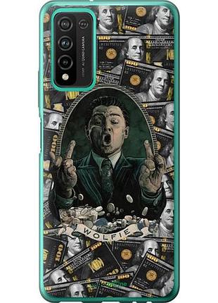 Чехол на huawei honor 10x lite дикаприо – волк с уолл-стрит хуавей хонор 10х лайт