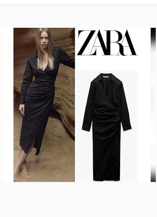 Сукня з суміші льону zara