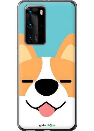 Чехол на huawei p40 pro забавный корги хуавей п40 про