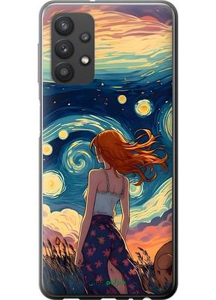 Чехол на samsung galaxy a32 a325f девушка арт самсунг а32 а325ф