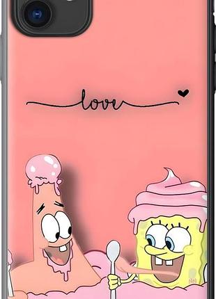 Чехол на iphone 11 спанч боб, sponge bob айфон 11