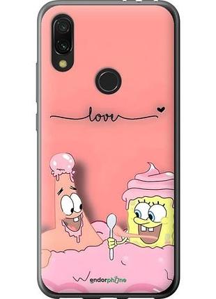 Чехол на xiaomi redmi 7 спанч боб, sponge bob сяоми редми 7