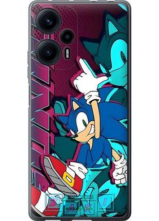 Чехол на xiaomi redmi note 12 turbo соник sonic сяоми редми ноут 12 тurbo