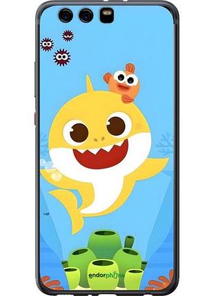 Чехол на huawei p10 plus бейби шарк хуавей п10 плюс