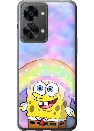 Чехол на oneplus nord 2t спанч боб, sponge bob 1+ норд 2т