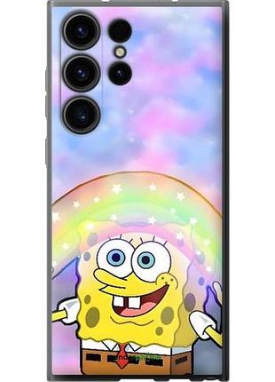 Чехол на samsung galaxy s23 ultra спанч боб, sponge bob самсунг с23 ультра
