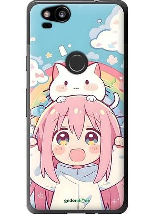 Чехол на google pixel 2 девочка аниме радуга гугл пиксель 2