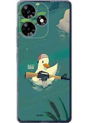 Чехол на infinix hot 30 уточка с автоматом инфикс хот 30