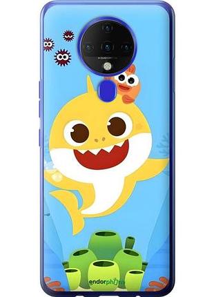 Чохол на tecno spark 6 ke7 бейбі шарк