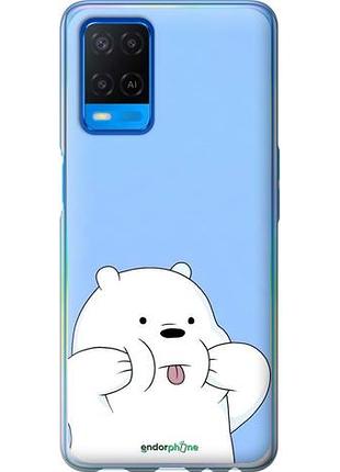 Чехол на oppo a54 милый мишка