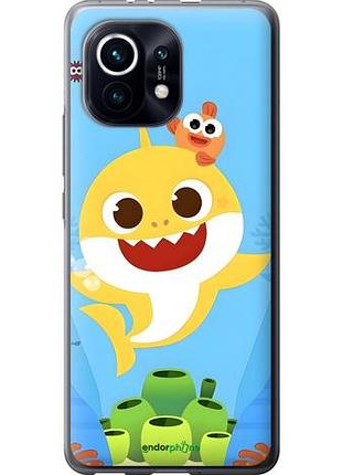 Чехол на xiaomi mi 11 бейби шарк сяоми ми 11
