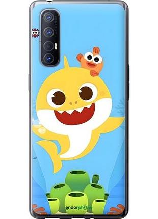 Чехол на oppo reno 3 pro бейби шарк оппо рено 3 про