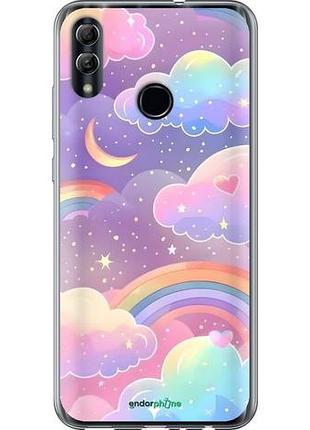 Чехол на huawei honor 10 lite облака и радуга хуавей хонор 10 лайт