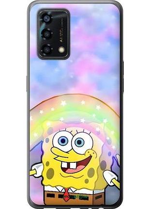 Чехол на oppo a95 спанч боб, sponge bob оппо а95