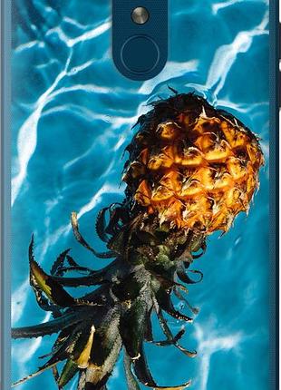 Чехол на lg k8 2018 ананас на воде "4384u-1384-10746"