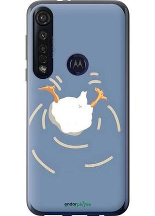 Чехол на motorola g8 plus смешная утка, гусь моторола г8 плюс