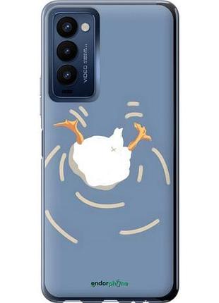 Чехол на tecno camon 18 ch6n смешная утка, гусь текно камон 18 сх6n