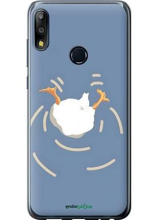Чехол на asus zenfone max pro m2 zb631kl смешная утка, гусь асус зенфон макс про м2 зетб631кл